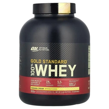 Сироватковий протеїн, Gold Standard, банан, Optimum Nutrition, 2270 г