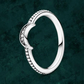Серебряное кольцо с металлическими шариками "Молодая луна" Pandora (Пандора) 199156C01 18