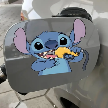 Автомобільна наклейка 3D Ліло та Стіч Lilo and Stitch 10X10см avt_nak_15