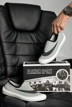 Слипоны мужские Fashion Sport 42 серые