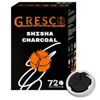 Вугілля Gresco горіхове під калауд 1кг в індивідуальній упаковці