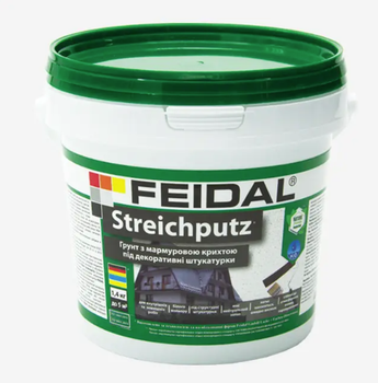 Грунт с мраморной крошкой под декоративные штукатурки Streichputz Feidal 1.4кг