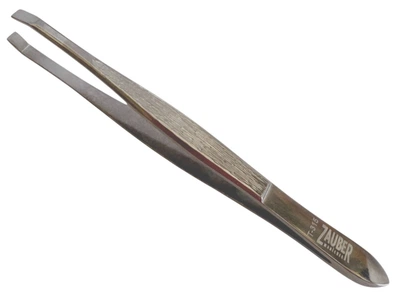 Пинцет для бровей прямой заточенный Zauber-manicure T-315