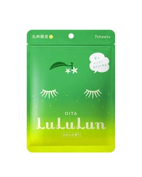 LULULUN Face Mask Kyushu Kabosu увлажняющая маска с экстрактом кабосу, 7 шт