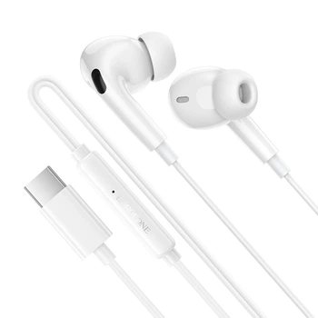 Проводные наушники с микрофоном BOROFONE BM100 Pro Fuente Type-C 1.2 м для телефонов (6A824AFF35FE)