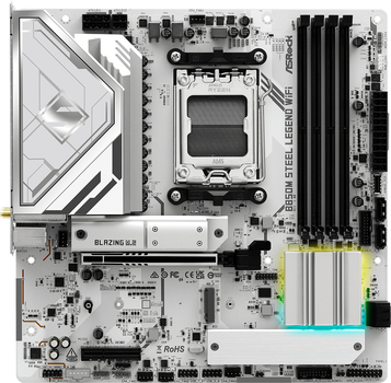 Материнська плата ASRock B850M Steel Legend Wi-Fi (sAM5, AMD B850, PCI-Ex16)