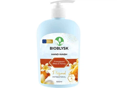 Крем-мило рідке BIOBLYSK 500мл парфумоване антибактеріальне “Frangipani Bliss & Honey”
