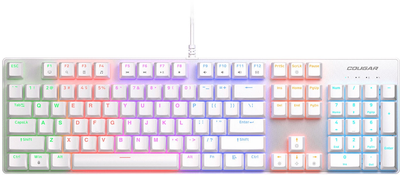 Klawiatura przewodowa Cougar Ultimus EX RGB USB White (CGR-WM1MW-ULE)