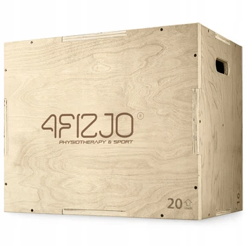 Бокс пліометричний 4FIZJO 3 в 1 60 x 50 x 40 см дерев'яний (P-5907739315403)