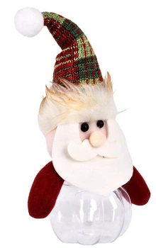 Банка новогодняя для подарков "Santa Snowman" 17см Home M17313