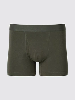 Мужские боксеры Uniqlo Premium Cotton Boxer Briefs L темно-зеленый 479495