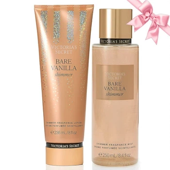 Набір Victoria's Secret Bare Vanilla Shimmer Fragrance Mist + Lotion (610/5606)