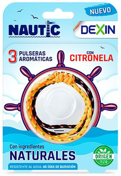 Браслет від комарів Dexin Nautical 3 шт. (8436540339751)