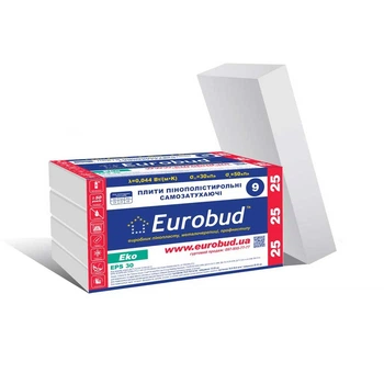 Пінопласт Євробуд 25 Eko 1000*500*30 мм