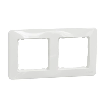 Рамка Schneider Electric Sedna Design двухместная белая SDD311802