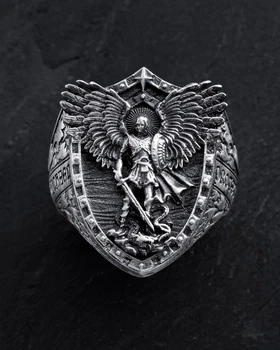 Срібний перстень ST. ARCHANGEL MICHAEL Reytel 1192631 22