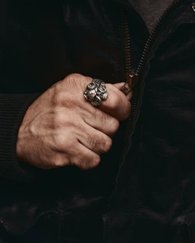 Серебряное кольцо SEA SKULL Reytel 1191492 21