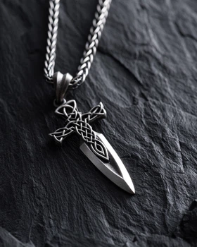 Серебряный кулон CELTIC CROSS - SWORD Reytel 1195178