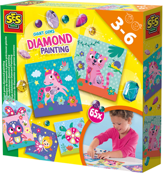 Zestaw kreatywny Ses Creative z mozaiką diamentową Gigantyczne kryształy 14027S (8710341140274)