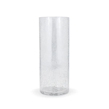 Ваза скляна Kaktus Ice Crack циліндр 29,5 см