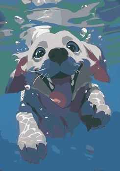 Картина по номерам Riviera Blanca Litlle dog 28x40 см (4820918305631) (RB-1014)