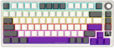 Клавіатура бездротова Lorgar RGB USB/Wireless Beige (LRG-KBP7075W-RT-US)