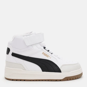 Дитячі демісезонні черевики для хлопчика Puma Shuffle Downtown Mid AC+ PS 40374404 30 (11.5) White/Black/Vapor Gray (4069156768888)