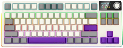 Клавіатура бездротова Lorgar TKL RGB USB/Wireless Beige (LRG-KBP70TKLW-RT-US)