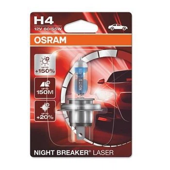 Автомобільна галогенна лампа H4, 60/55 Вт, 12 V, Osram 64193NL-1BL, 1 шт