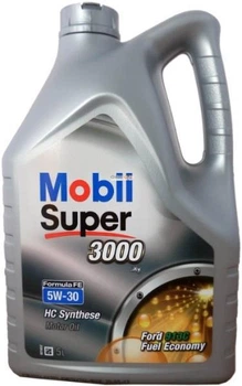 Моторне масло Mobil 151525 Super 3000 X1 Formula FE 5W-30 5л API SN/CF|SL ACEA A5/B5 (MOB SUP3000FE5)