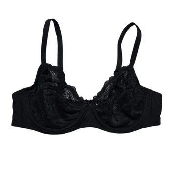 Бюстгальтер с кружевом для женщины DIM LYCRA® D0DPZ 75C Черный