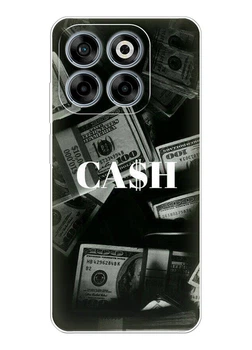 Силиконовый чехол для ZTE Nubia V70 с долларами - CASH
