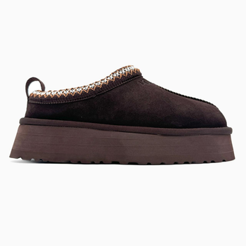 Жіночі уггі Тазз Сліппер Ультра Міні Платформа Шоколадні Ugg Slipper Tazz Platform Chocolate (40, темно коричневий)