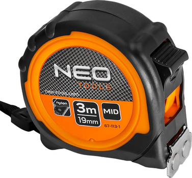 Рулетка NEO Tools сталева 3 м x 19 мм 67-113-1 (5907558495225)