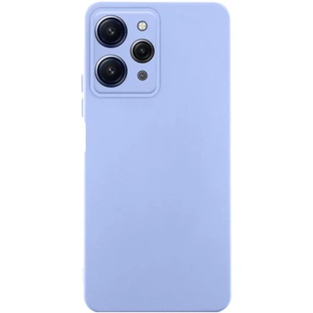 Протиударний чохол TPU GETMAN Liquid Silk Full Camera для Xiaomi Redmi 12 Бузковий / Light purple