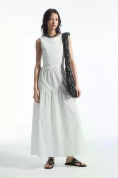 Сукня жіноча COS open-back tiered midi dress 1238217001 Eur 44 Білий