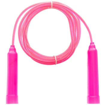 Скакалка дитяча з PVC джгутом (l-2,6м, d-4,5мм) рожевий (FI-4904_Рожевий)