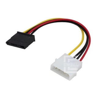 Кабель питания Ewell Molex на Sata, 20 см (EW780)