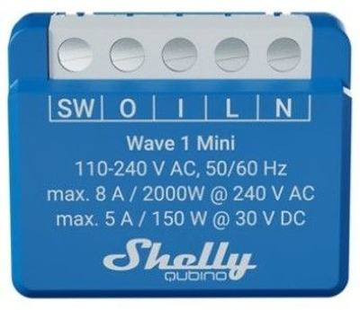 Інтелектуальний перемикач Shelly Relais Wave 1 Mini Z-Wave (3800235269138)