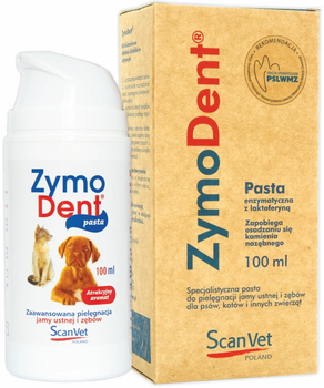 Зубна паста ScanVet ZymoDent для собак і котів 100 мл (5391525730509)
