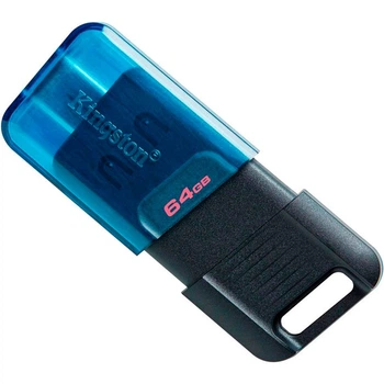 USB флеш-накопитель Kingston 64Gb DataTraveler 80M USB-C 3.2 (DT80M/64GB) [91624]