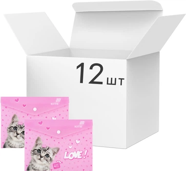 Набор папок на кнопке Kite Studio Pets A5 12 шт (SP25-245)