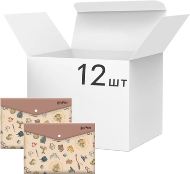 Набір папок на кнопці Kite Harry Potter А4 12 шт (HP25-244-1)