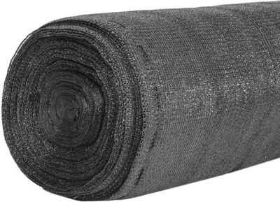 Сітка затіняльна Springos 1.5 x 50 м 140 г/м² Антрацитова (SN0064)