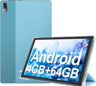 Планшет 10.1" Sebbe S23 4/64Gb 8 ядер Android 12 8000 mAh Голубой Б/В