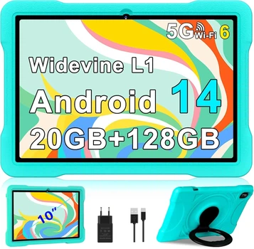 Планшет 10.1" UJJ U8 6+14/128Gb 8 ядер Android 14 6000 mAh Black Б/В