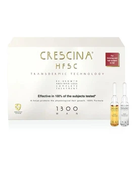 Средство для роста и против выпадения волос для мужчин HFSC Transdermic Complete Treatment 1300 Crescina 10+10 ампул