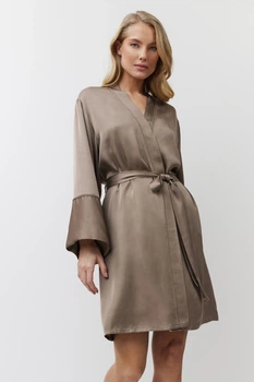 Халат женский ARUELLE Mila gown M коричневый