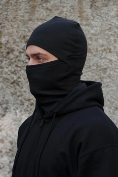 Чоловіча Гірськолижна Бавовняна Балаклава Without Extreme Black