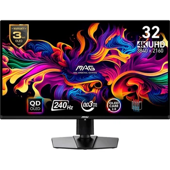 Монітор 31.5" MSI MAG 321UPX QD-OLED UHD OLED 240Hz (9S6-3DD39T-001)
